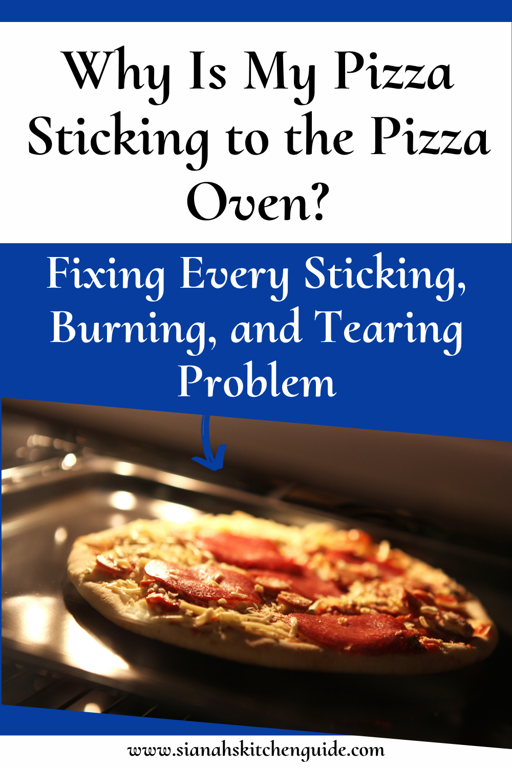 pizza sticking to the pizza oven