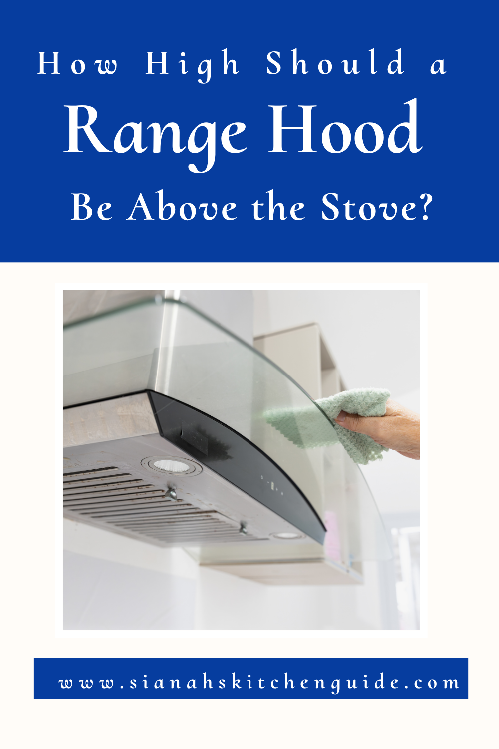 how high should a range hood be