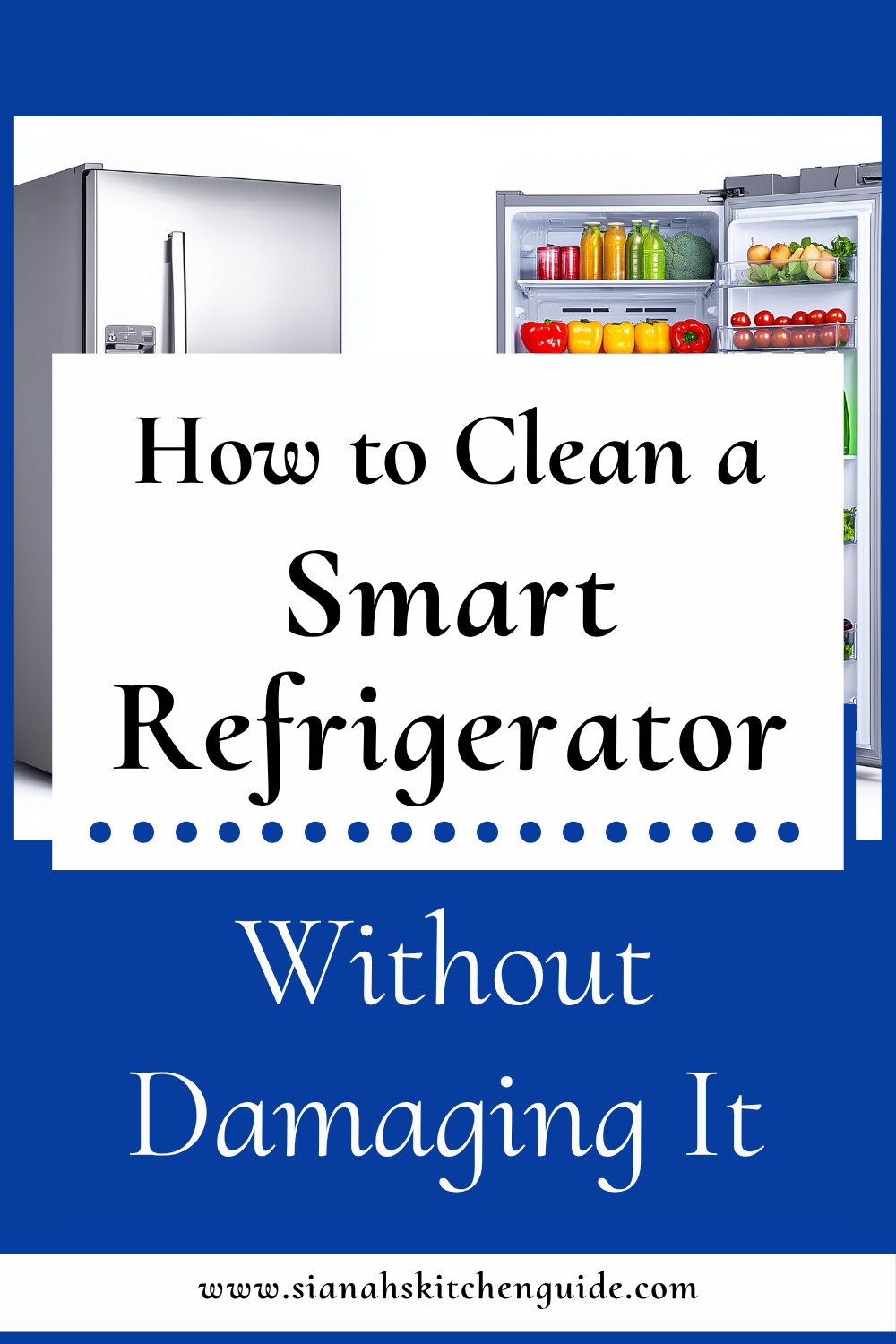 how to clean a smart refrigerator