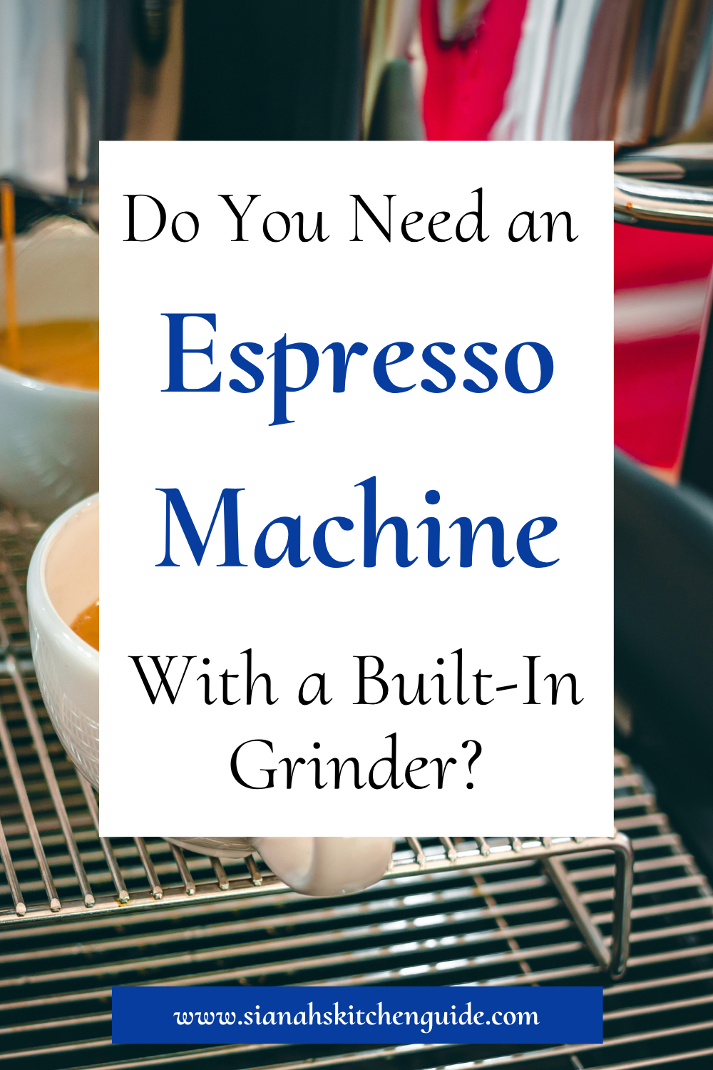espresso machine with a built-in grinder