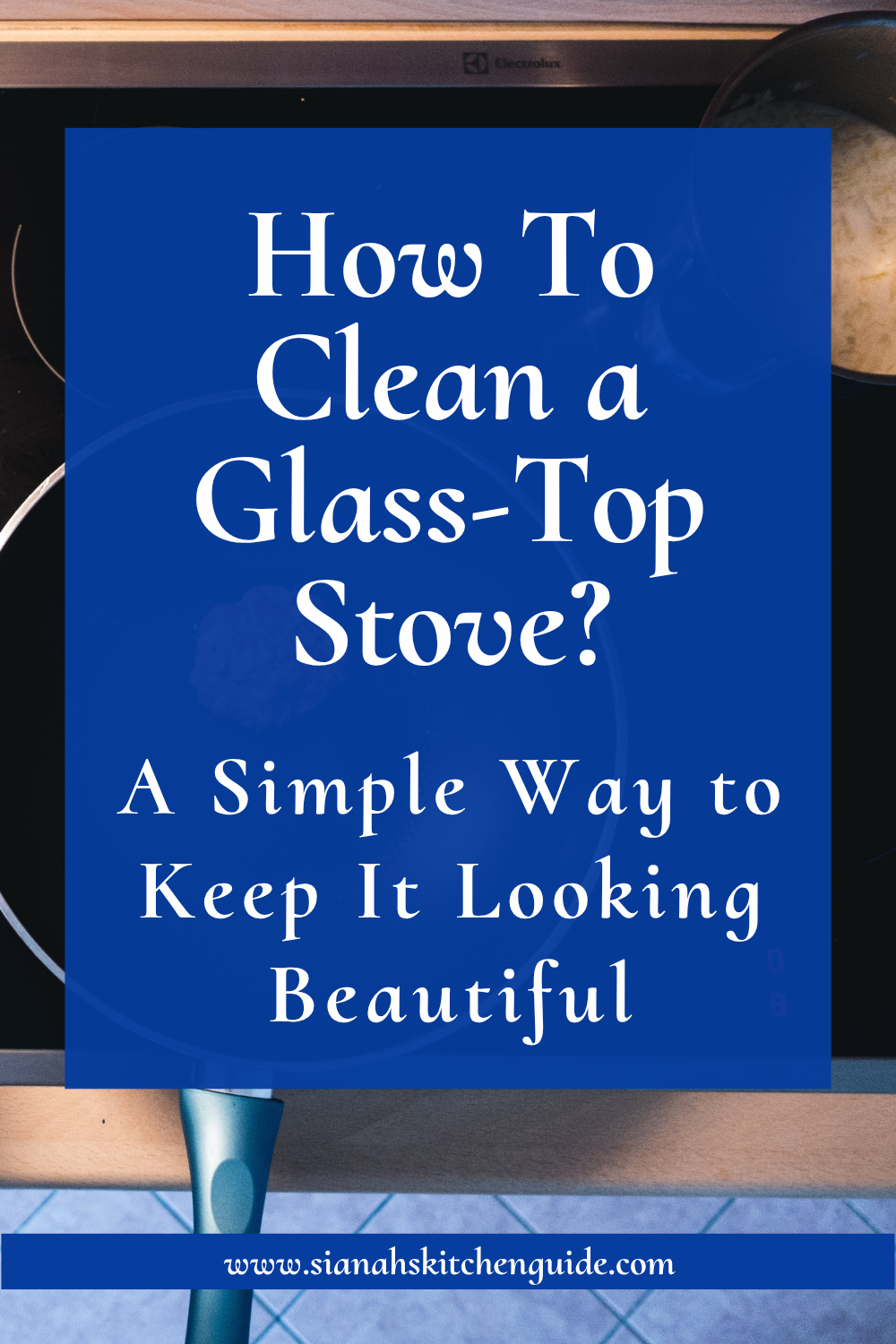 how to clean a glass-top stove