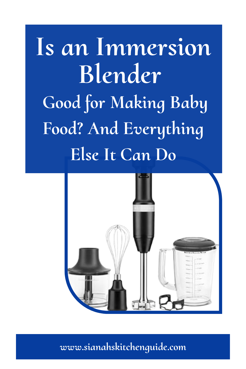 is an immersion blender good for making baby food