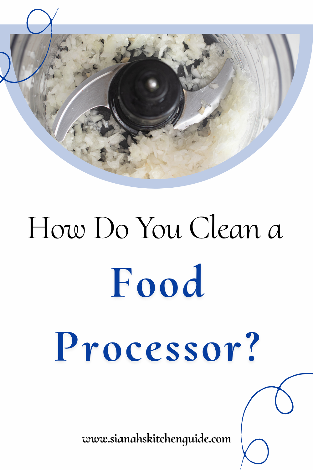 how to clean a food processor