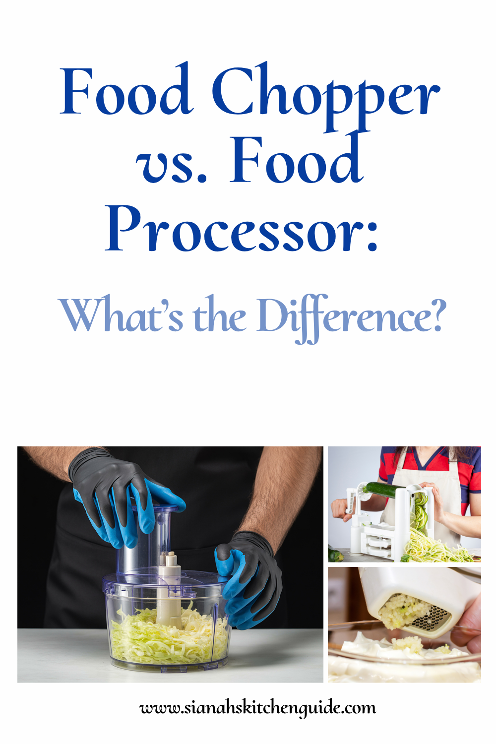 food chopper vs. food processor