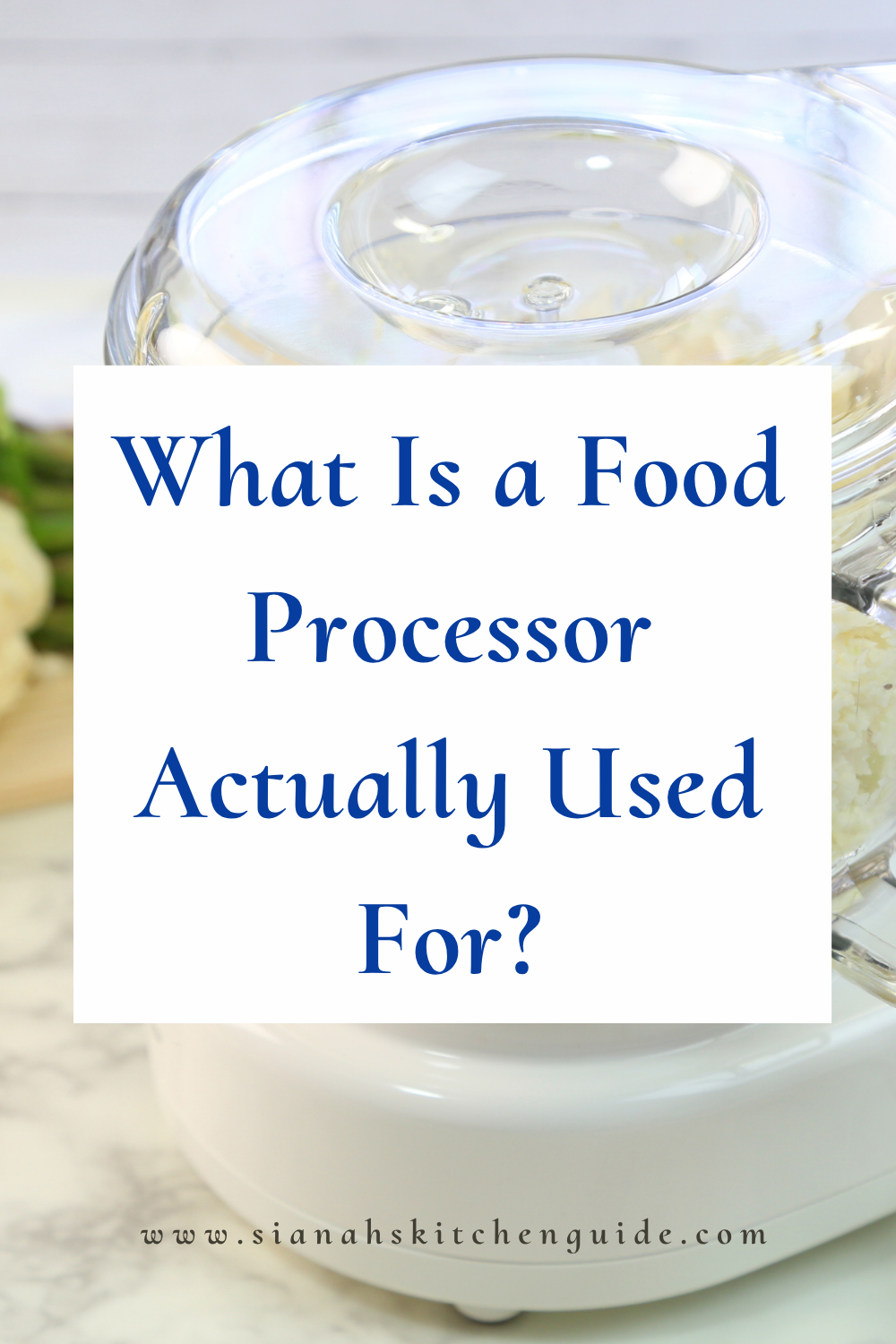 what is a food processor used for