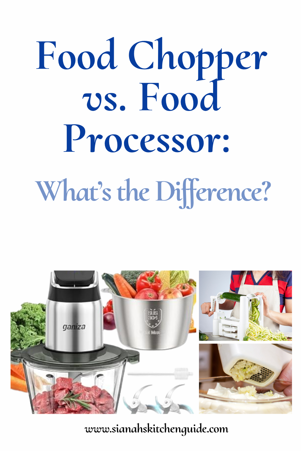 food chopper vs. food processor